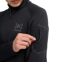 [ak] Helium Grid Technical Half Zip Fleece Top