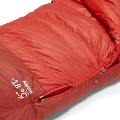 Alpine -18C/0F Long Lightweight Down Sleeping Bag