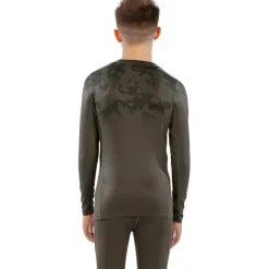Bodyfit Boys Broken Map Crew Neck Kids'; Crew Neck Long Sleeve Base Layer