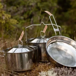 Campfire Cookset Stainless Steel Small Camp Cookware