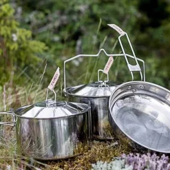 Campfire Cookset Stainless Steel Camp Cookware