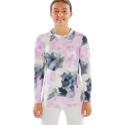 Cozy Girls Watercolour Kids' Crew Neck Long Sleeve Base Layer