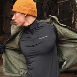 Dart Zip Neck Mens Long-Sleeve Running Top