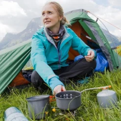 Hard Anodised Adventure Cook Kit 1 Person Lightweight Cookware