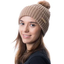 Kide Merino Wool Unisex Pom Pom Beanie