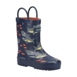 Kids' Puddle Waterproof Pull On Wellington Boots