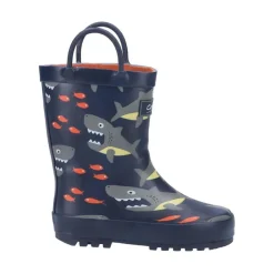 Kids' Puddle Waterproof Pull On Wellington Boots