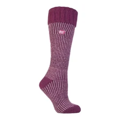 Ladies Thick Winter Warm Knee High Ribbed Thermal Boot Socks