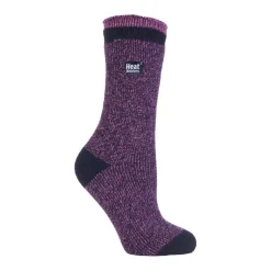 Ladies Twist Patterned Thick Winter Thermal Socks