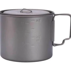 Light Titanium Pot Ultralight Camping Cookware 550ml