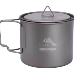 Light Titanium Pot Ultralight Camping Cookware 550ml