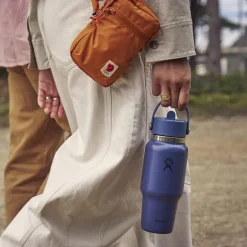 32 oz Wide Mouth Travel Bottle with Flex Straw Cap