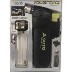 Pocket Torch + Refillable Lighter Wind-Resistant Lighter