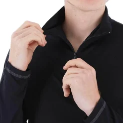 Silkspun Zip Neck L/S Baselayer Top