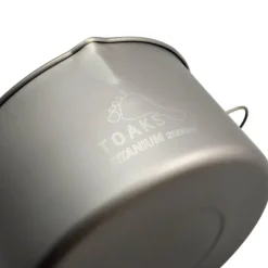 Titanium Pot + Bail Handle POT-2000-BH Ultralight Cookware