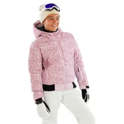 Venice Leopard Girls' Insulated Ski/Snowboard Jacket