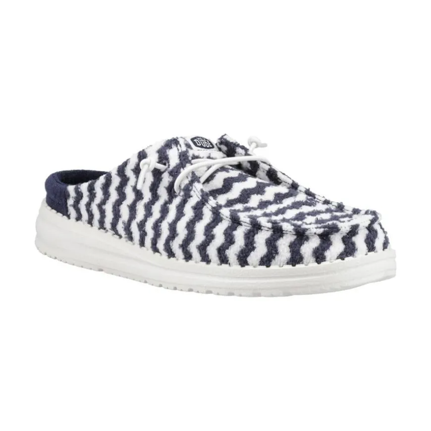 Wendy Slip Terry Stripe Mule