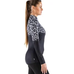 Womens Cozy Jag Zip Neck Long Sleeved Base Layer Top