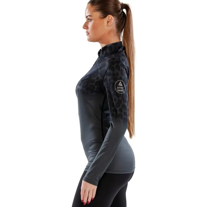 Womens Cozy Jag Zip Neck Long Sleeved Base Layer Top