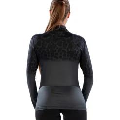 Womens Cozy Jag Zip Neck Long Sleeved Base Layer Top